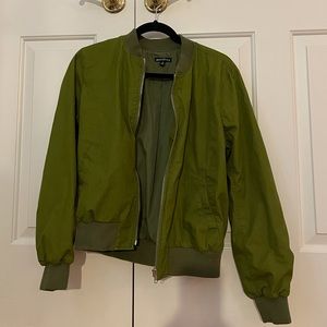 J Crew Factory olive bomber jacket